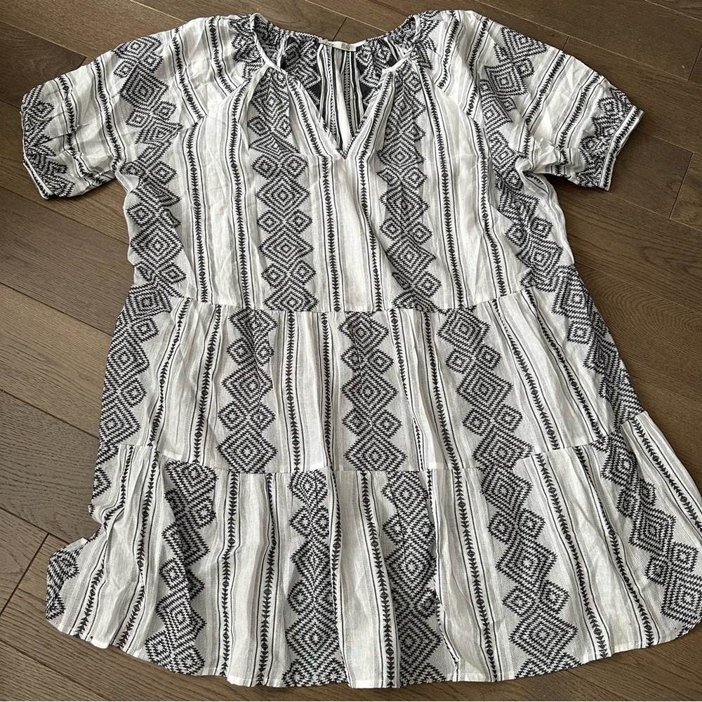 Dex Mini Black & White Dress Size 1X
